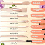 Mini 8 Pcs Makeup Brush Set