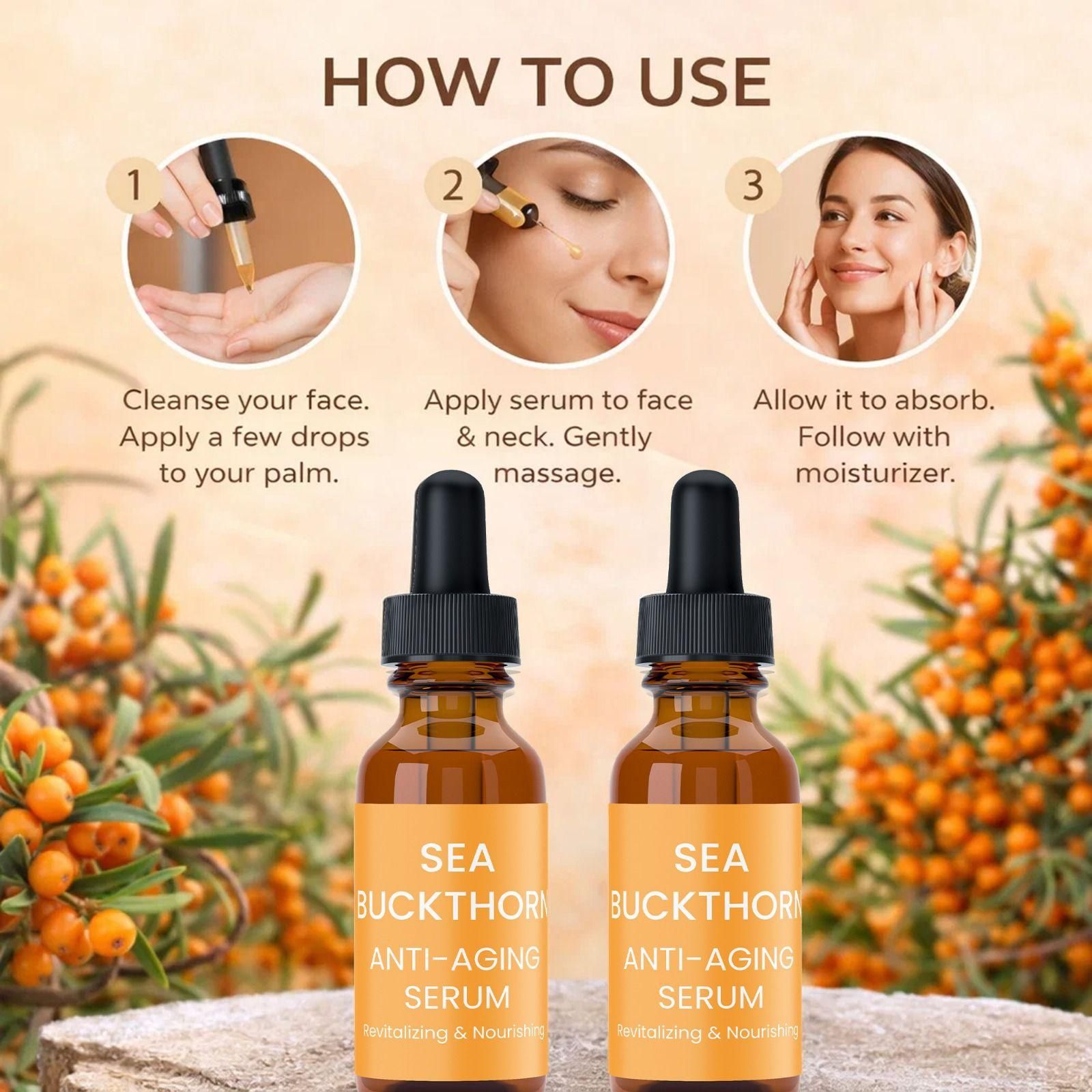 Sea Buckthorn Anti-aging Serum ? Revitalizing & Nourishing Skin 50ml (Pack of 1)
