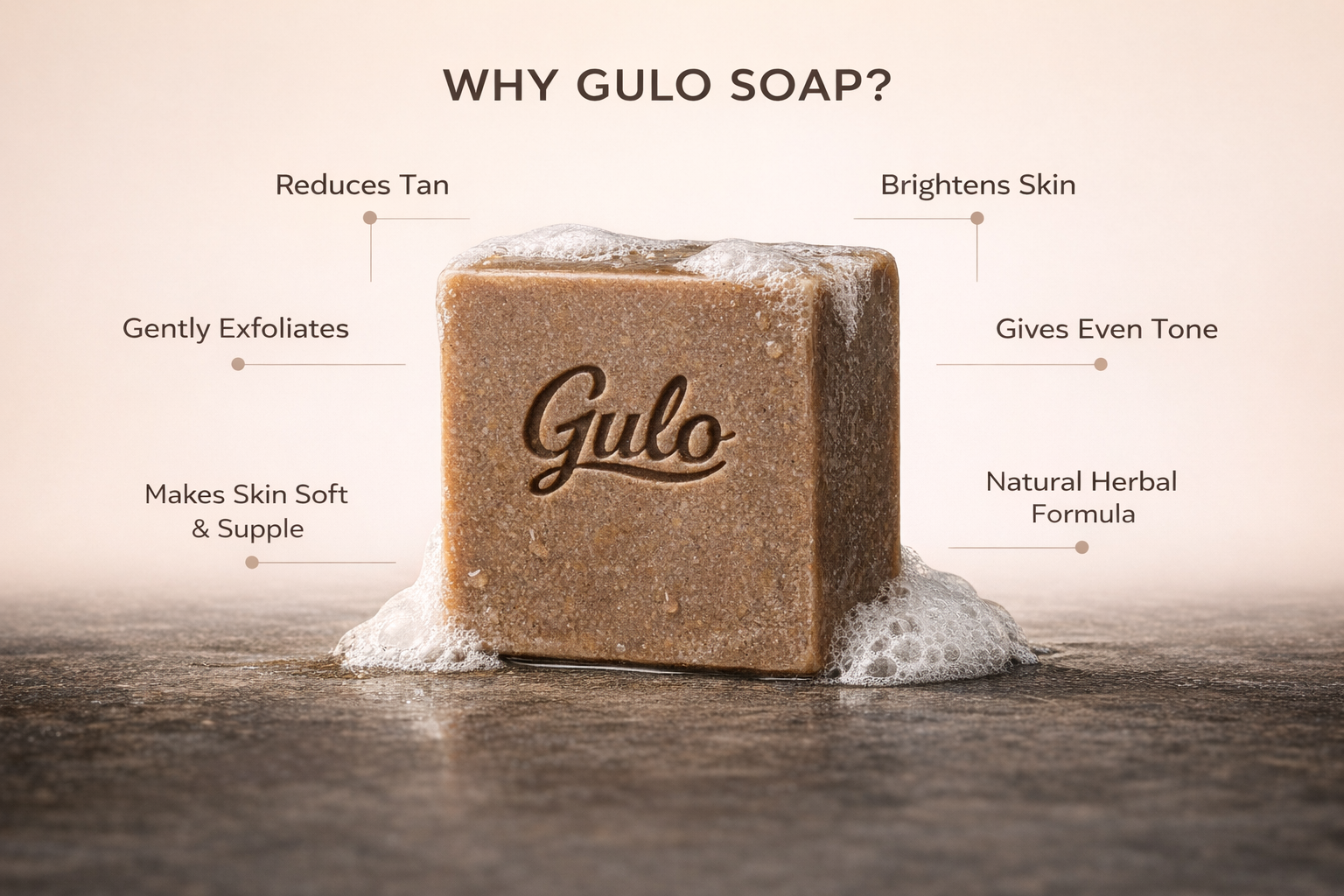 GULO BEAUTY Lumina Bar Ayurvedic Soap For Bath Paraben Free