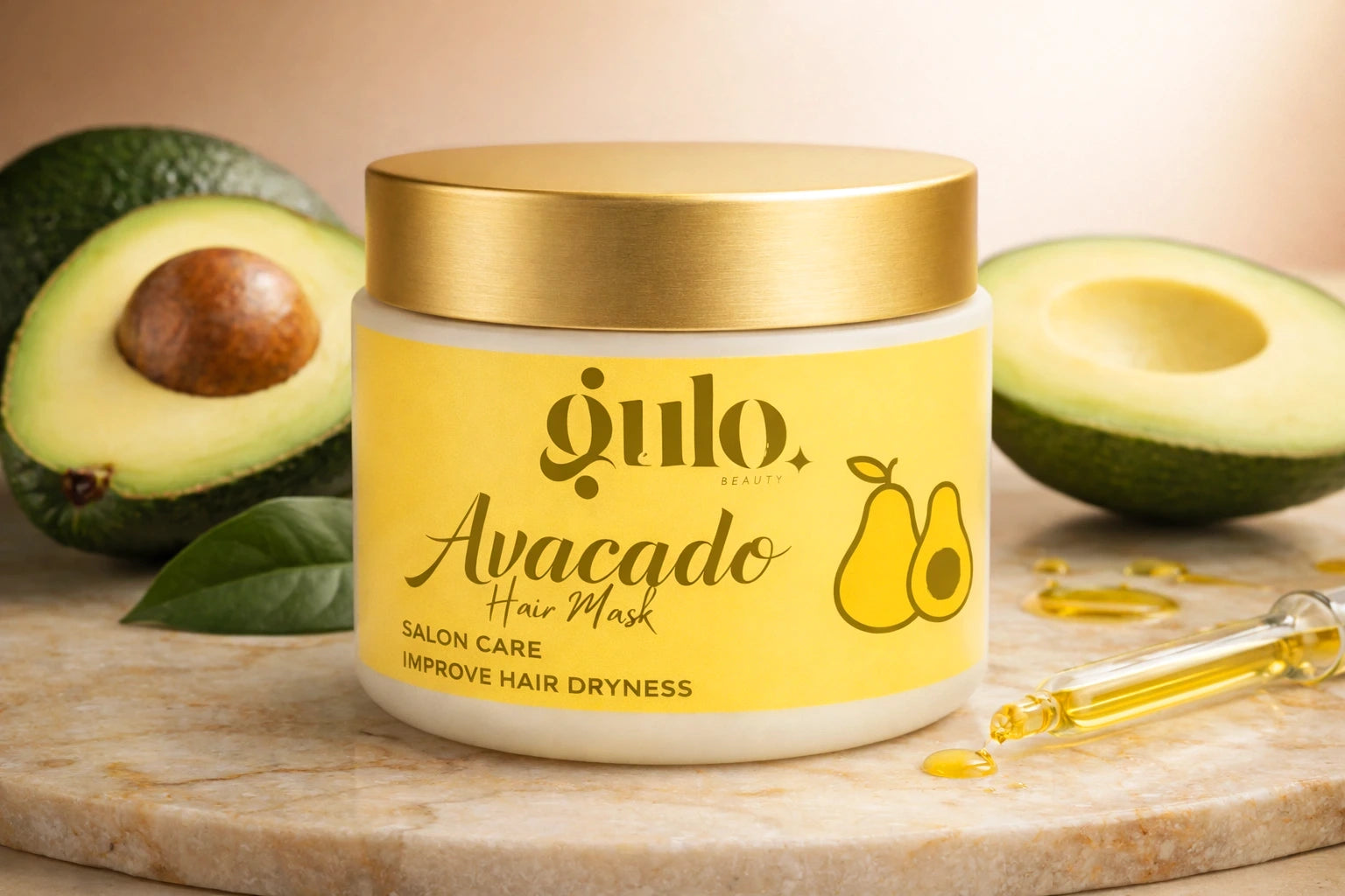 Gulo Beauty Avocado Hair Mask 400g