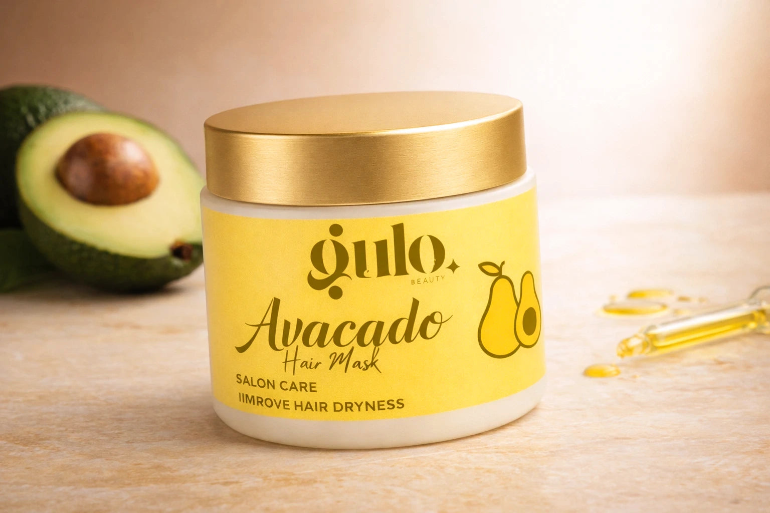 Gulo Beauty Avocado Hair Mask 400g