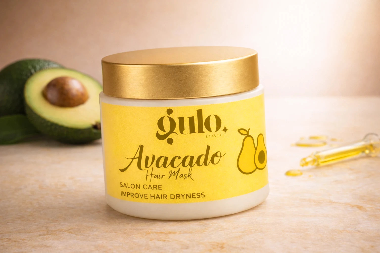 Gulo Beauty Avocado Hair Mask 400g