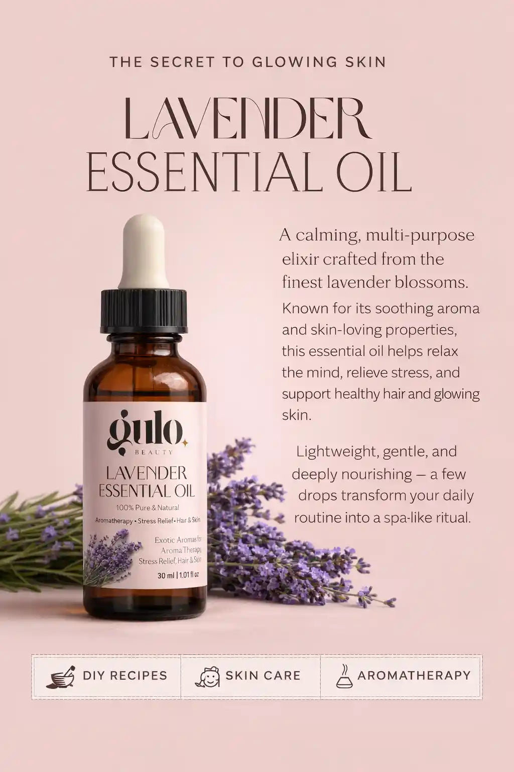 Gulo Beauty Lavender Essential Oil 30ml