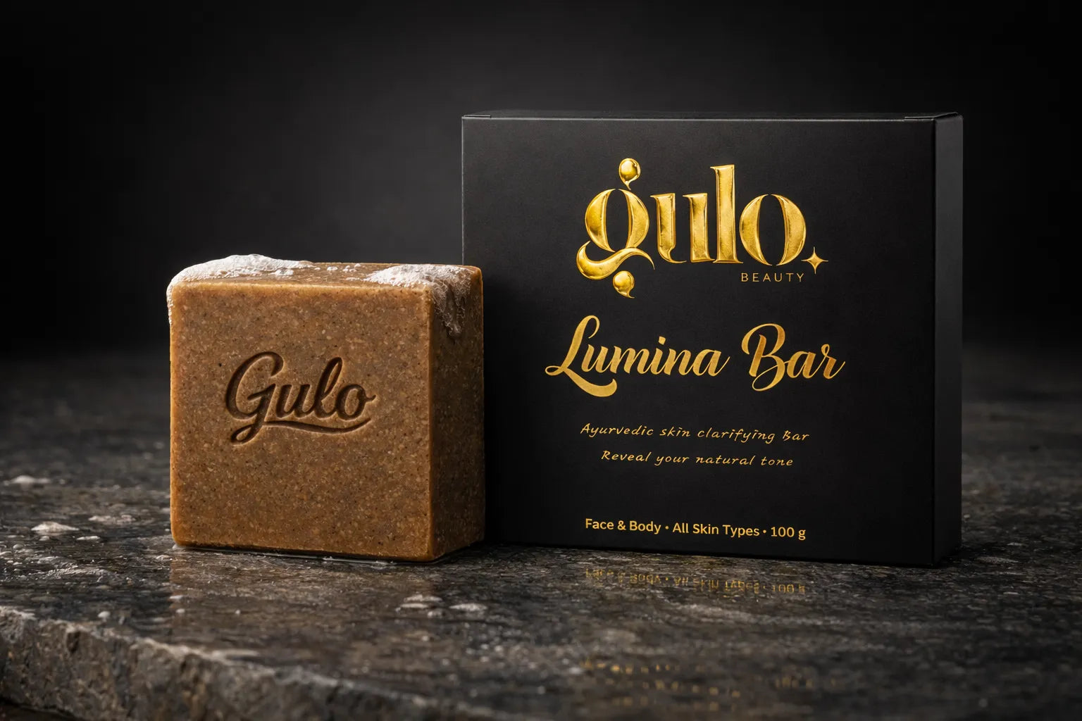 GULO BEAUTY Lumina Bar Ayurvedic Soap For Bath Paraben Free